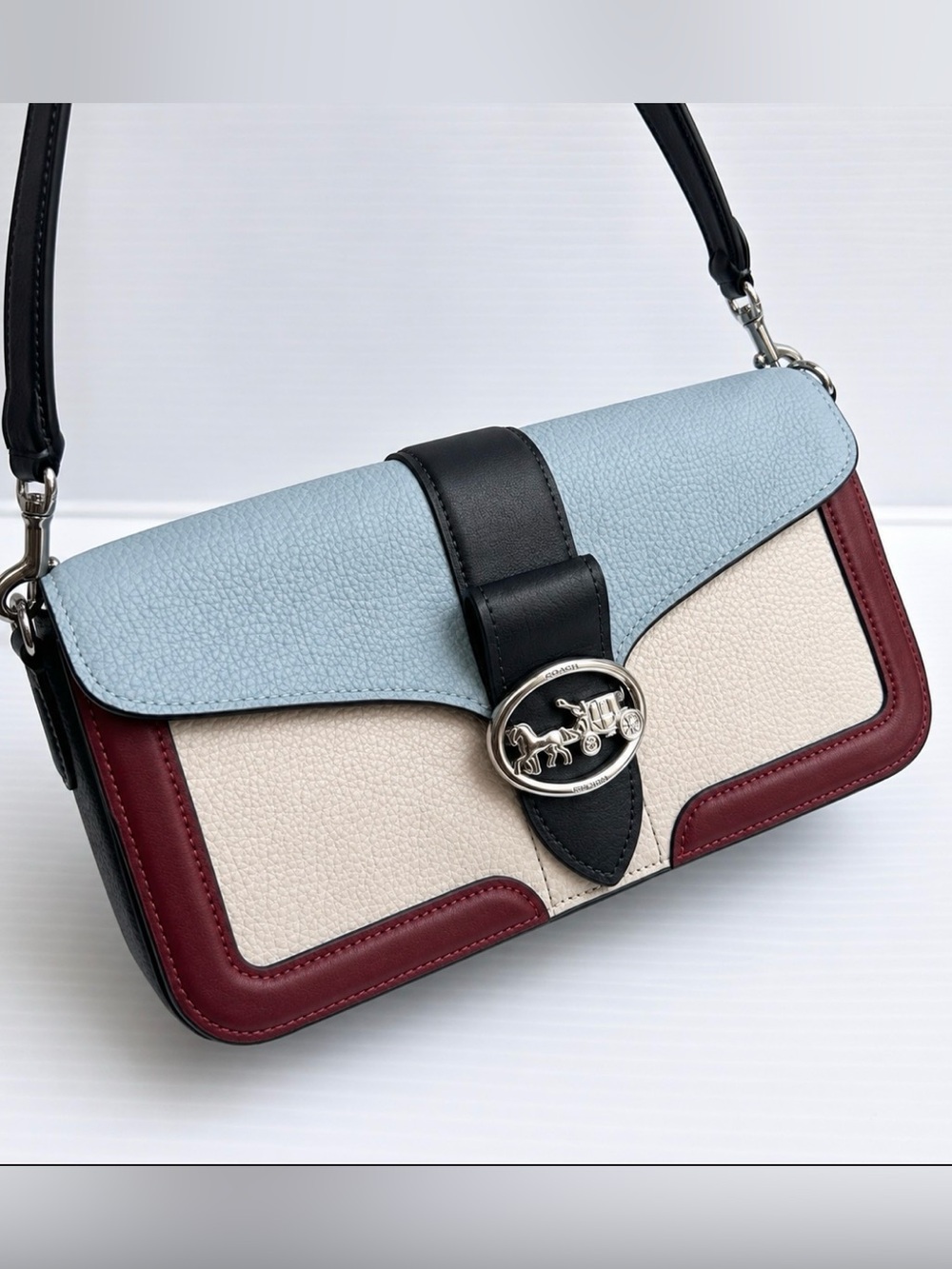 Coach Georgie Shoulder Bag in Colorblock